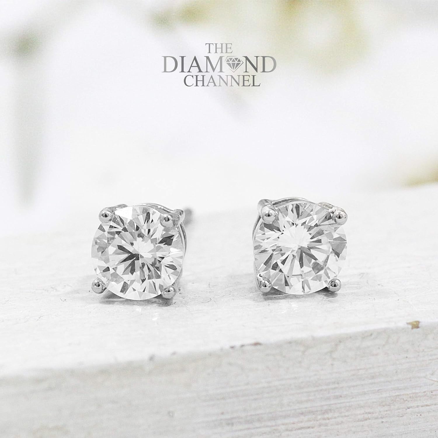 Certified Diamond Earrings for Women in 14K Gold with Screw Back and Post Studs (I1-I2 Clarity), Choice of Carat Weights