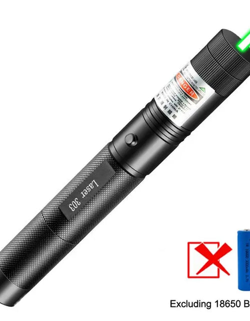 Load image into Gallery viewer, Powerful Green Laser Sight 10000M 532Nm Laser Pointer Powerful Adjustable Focus Lazer with Laser Pen Head Burning Match
