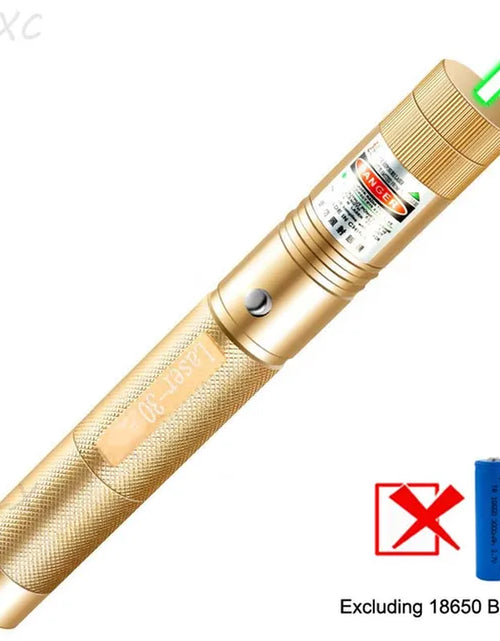 Load image into Gallery viewer, Powerful Green Laser Sight 10000M 532Nm Laser Pointer Powerful Adjustable Focus Lazer with Laser Pen Head Burning Match
