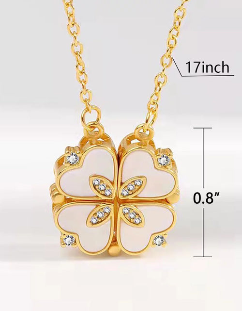 Load image into Gallery viewer, Lucky Four Leaf Clover Necklace, Gifts for Mother&#39;S Day Valentine&#39;S Day Day Birthday
