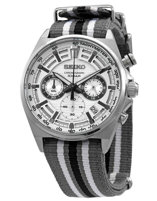 Load image into Gallery viewer, Seiko Core Chronograph Quartz White Dial Men&#39;S Watch SSB401P1
